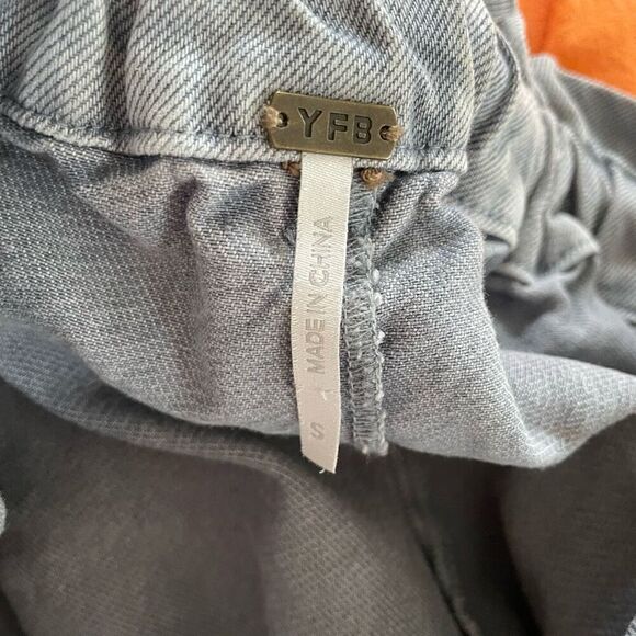 YFB Young Fabulous & Broke Wide Leg Crop Jeans Pants S - Picture 6 of 8